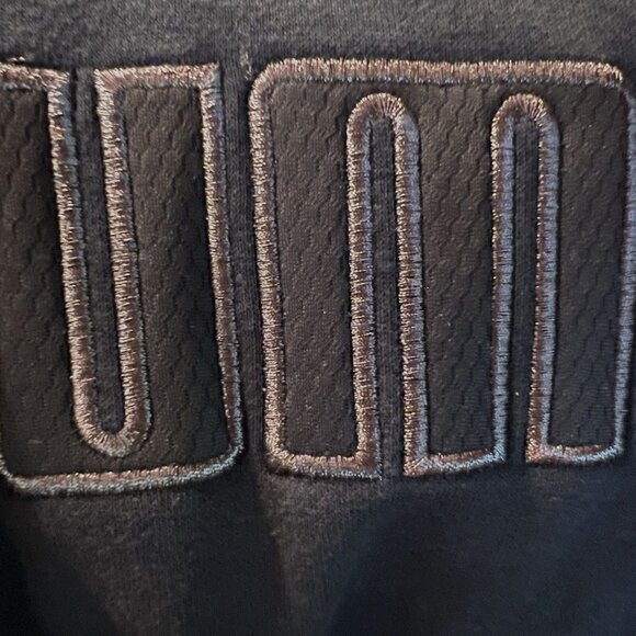 Puma Women’s Hoodie L Black Pullover Metallic Ash Logo New With Tags Casual Fit - Picture 9 of 14